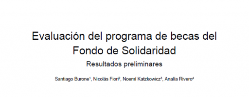 Evaluación de Impacto del programa de becas del Fondo de Solidaridad